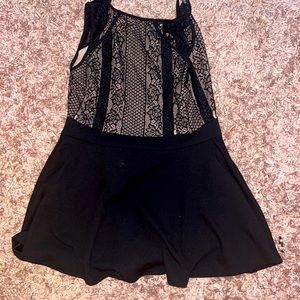 Black shirt romper